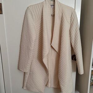 BB Dakota by Steve Madden Quilted Cream Teddy Jacket